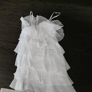 White Italian ruffled shirt